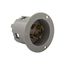 Safety Grip Locking Flanged Inlet, #14-8 Awg, 20A, Industrial, 120/208V, Back Wiring, 4-Pole, 7408N