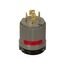 Safety Grip Locking Plug, #16-12 Awg, 20A, 120/208V, Back Wiring, Gray, 4-Pole, 4-Wire, 7411C