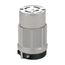 Safety Grip Locking Connector, #18-10 Awg, 20A, 120/208V, Gray, Safety Grip, 4-Pole, 4-Wire, 7413C