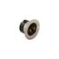 Safety Grip Locking Flanged Inlet, #16-12 Awg, 15A, 125V, Back Wiring, Midget, 2-Pole, 2-Wire, 7466