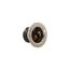 Safety Grip Locking Flanged Inlet, #16-12 Awg, 15A, 125V, Black, Midget, Ml1, 2-Pole, 2-Wire, 7467