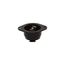 Safety Grip Locking Flanged Inlet, #16-12 Awg, 15A, 125/250V, Black, Midget, 3-Pole, 3-Wire, 7486N