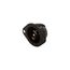 Safety Grip Locking Flanged Inlet, #16-12 Awg, 15A, 125/250V, Black, Midget, 3-Pole, 3-Wire, 7486N