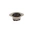 Safety Grip Locking Flanged Outlet, #16-12 Awg 15A, 125/250V, Black, Midget, Ml3, 3-Pole, 3-Wire, 7487