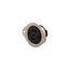 Safety Grip Locking Flanged Outlet, #16-12 Awg 15A, 125/250V, Black, Midget, Ml3, 3-Pole, 3-Wire, 7487