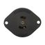 Safety Grip Locking Flanged Outlet, #16-12 Awg, 15A, 125/250V, Black, Auto Grip, 3-Pole, 3-Wire, 7487N