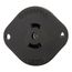 Safety Grip Locking Flanged Outlet, #16-12 Awg, 15A, 125/250V, Black, Auto Grip, 3-Pole, 3-Wire, 7487N