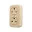 Residential Grade Duplex Receptacle, #14-10 Awg, 15A, Surface, 250V, Ivory, 6-15R, Duplex, Screw, 74V-BOX