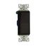 Standard Grade Switch, Auto-Grounding #14-12 Awg 15A 120/277V, Black, Motor Control, Fan, 1-Pole, 7501-9BK