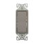 Standard Grade Switch, Auto-Grounding #14-12 Awg 15A, 120/277V, Gray, Motor Control, Fan, 1-Pole, 7501-9GY