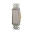 Decorator Dimmer Switch, 15A, 120/277V, Back Push Wiring, Slvr Gran, 1-Pole 752803, 7501SG-BOX