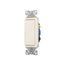 Standard Grade Switch, Auto-Grounding, #14-12 Awg 15A 120/277V, Motor Control, Fan, Light Almond, 7503-9LA