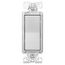 Decorator Switch, 15A, 120/277V, Back Push Wiring, Slvr Gran, Four-Way 752759, 7504SG-K-L