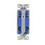 Decorator Switch, 15A, 120/277V, Back Push Wiring, Slvr Gran, Four-Way 752759, 7504SG-K-L