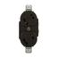 Safety Grip Locking Receptacle, #14-10 Awg 15A, 125V, Black, Duplex, L1-15, 2-Pole, 2-Wire, 7540