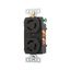 Locking Receptacle, #14-10 Awg, 10A, 15A, 125/250V, Black, Duplex, 3-Pole, 3-Wire, 7580