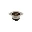 Safety Grip Locking Flanged Inlet, #16-12 Awg, 15A, 125V, Black, Midget, Ml2, 2-Pole, 3-Wire, 7595