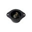 Safety Grip Locking Flanged Inlet, 15A, Industrial, 125V, Black, Midget, Ml2, 2-Pole, 3-Wire, 7595N
