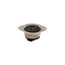Safety Grip Locking Flanged Outlet, #16-12 Awg, 15A, 125V, Black, Midget, Ml2, 2-Pole, 3-Wire, 7596