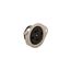 Safety Grip Locking Flanged Outlet, #16-12 Awg, 15A, 125V, Black, Midget, Ml2, 2-Pole, 3-Wire, 7596