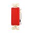 Commercial Switch, #14-10 Awg 20A, 120/277V, Red, Motor Control, Fan, 1-Pole, 7621RD-BOX