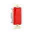 Commercial Switch, #14-10 Awg 20A, 120/277V, Red, Motor Control, Fan, 1-Pole, 7621RD-BOX