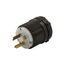 Arrow Hart Safety Grip Straight Blade Plug, #18-12 Awg 20A, 277V, 7-20P, 2-Pole 3-Wire, Screw, 7624N