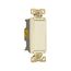 Commercial Switch, Lighted In Off Pos, #14-10 Awg 20A, 120/277V, Light Almond, 7631LA-BOX