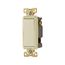 Commercial Switch, Lighted In Off Pos, #14-10 Awg 20A, 120/277V Light Almond, Motor Control, Fan, 7634LA-BOX