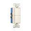 Commercial Combo Switch, Auto-Grnd, #14-#12 Awg 15A, Resi, 120/277V, Rocker, Light Almond, 7728LA-SP