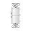 Commercial Grade Combination Switch, Decorator, 15A, Residential, 125V, Single Pole, Duplex, 7728W-BOX
