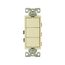 Commercial Combo Switch, Auto-Grnd, #14-#12 Awg 15A, Resi, 120/277V, Rocker, Almond, 7729A-SP