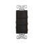 Commercial Combo Switch, Auto-Grnd, #14-#12 Awg 15A, Resi, 120/277V, Rocker, Black, 7729BK-BOX