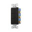 Commercial Combo Switch, Auto-Grnd, #14-#12 Awg 15A, Resi, 120/277V, Rocker, Black, 7729BK-BOX
