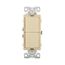 Commercial Combo Switch, Auto-Grnd, #14-#12 Awg 15A, Resi, 120/277V, Rocker, Ivy, 7731V-BOX