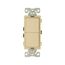 Commercial Combo Switch, Auto-Grnd, #14-#12 Awg 15A, Resi, 120/277V, Rocker, Ivy, 7732V-BOX