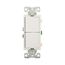 Commercial Combo Switch, Auto-Grnd, #14-#12 Awg 15A, Resi, 120/277V, Rocker, White, 7732W-BOX