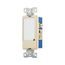 Full Led Nightlight, Dimmable, #14-12 Awg, 15A, Flush Mount 120V, Back/Side Wiring, Light Almond, 7737LA-BOX