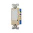 Full Led Nightlight, Dimmable, #14-12 Awg, 15A, Flush Mount, 120V, Back & Side Wiring, Ivory, 7737V-BOX