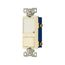 Led Nightlight w/ Switch, Auto-Grnd/Led Nightlight, #14-#12 Awg 15A, 120V, Rocker, Light Almond, 7738LA-BOX