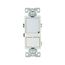 Led Nightlight w/ Switch, Auto-Grnd/Led Nightlight, #14-#12 Awg 15A, 120V, Rocker, Wht, 1-Pole, 7738W-BOX