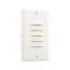 Led Step Light, Vertical & Horizontal Louvered Faceplates, #14-12 Awg, 15A, 120V, White, 7739W-BOX