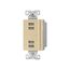 Usb Multiport Charging Station, 5A, Flush Mount, 5V, Ivory, 2-Pole 3-Wire, Grounding, 7750V-BOX