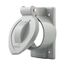 Receptacle Cover, Lift Lid Cover, Wet, Verticle, Self-Closing, Used w/ 50A Locking, 7770
