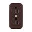 Residential Grade Duplex Receptacle, #14 To 10 Awg, 15A, Surface, 125V, Brown, Duplex, Screw, 78B-BOX