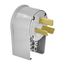 Arrow HartAngled Plug, #12-4Awg 50A, Range & Dryer, 125/250V, Gray, 10-50P, 3-Pole, 3-Wire, 7952AN