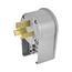 Arrow HartAngled Plug, #12-4Awg 50A, Range & Dryer, 125/250V, Gray, 10-50P, 3-Pole, 3-Wire, 7952AN