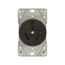 Receptacle, Range, #12 -4Awg 50A, 125/250V, Back, Black, Nema 10-50R, 3-Pole, 3-Wire, 7985N