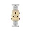Arrow Hart Heavy-Duty Flush Mount Receptacle, #4 Awg, 20A, 125/250V, Side Wire, Ivory, 10-20R, 805V-BOX