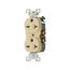 Commercial Specification Grade Duplex Receptacle, #14-10 Awg, 20A, 250V, SideWire, Ivory, 6-20R, 815V-BOX
